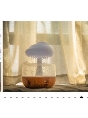 Cloud-Inspired LED Humidifier & Diffuse 7-Color Changing Lights USB-C Charging